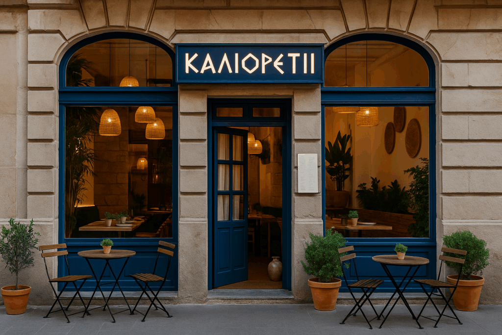 restaurante griego Abando Bilbao. kali oretxi